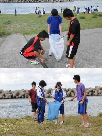 海浜清掃を実施しました