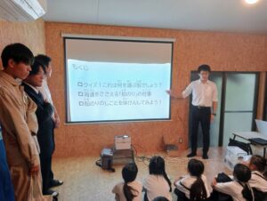 商船学科が学童保育施設で出前授業を実施しました。